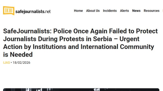 Osuda napada na novinare